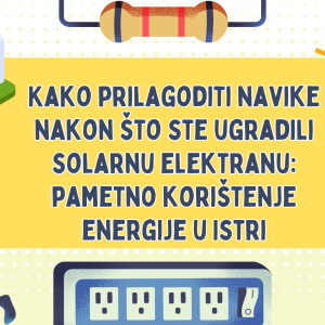 solar panels on house and electricity
