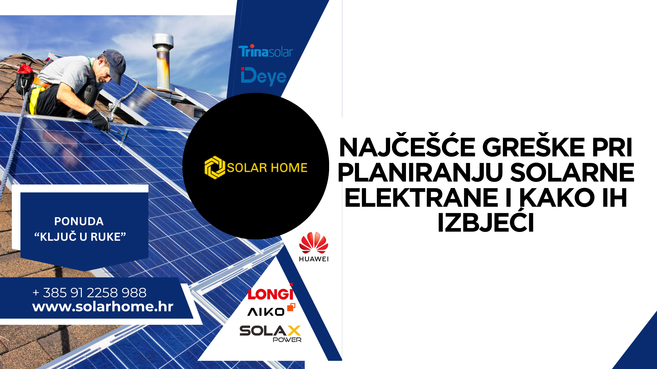 Najčešće greške pri planiranju solarne elektrane i kako ih izbjeći