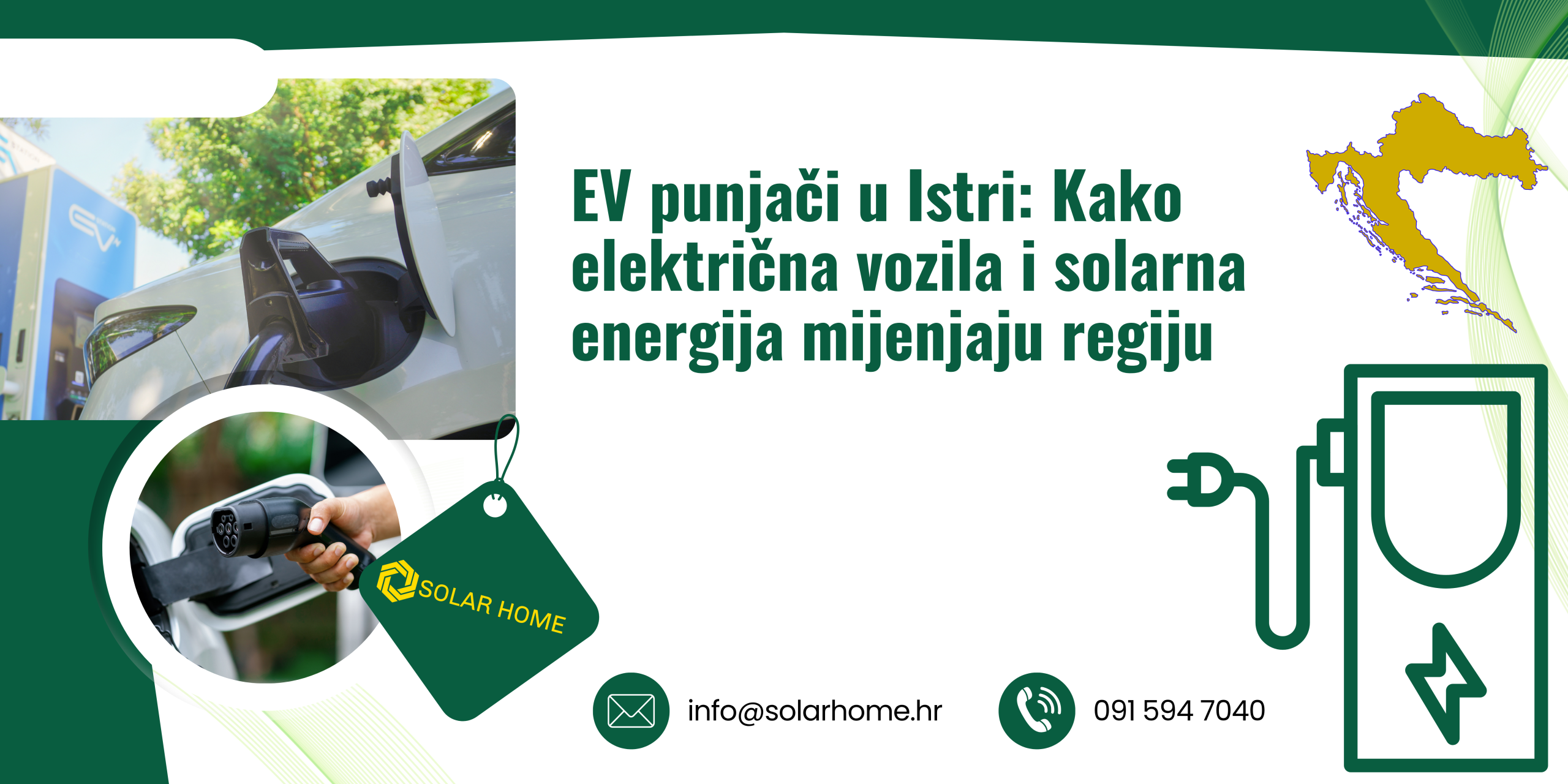 EV punjači u Istri: Kako električna vozila i solarna energija mijenjaju regiju