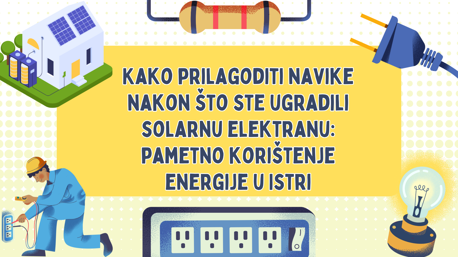 solar panels on house and electricity