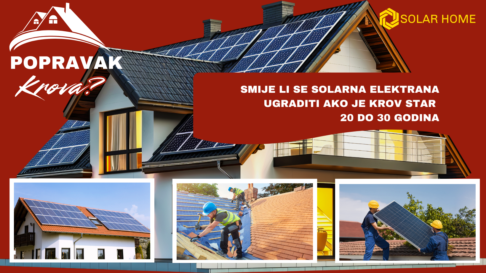 HOUSE WITH ROOF AND SOLAR PANELS