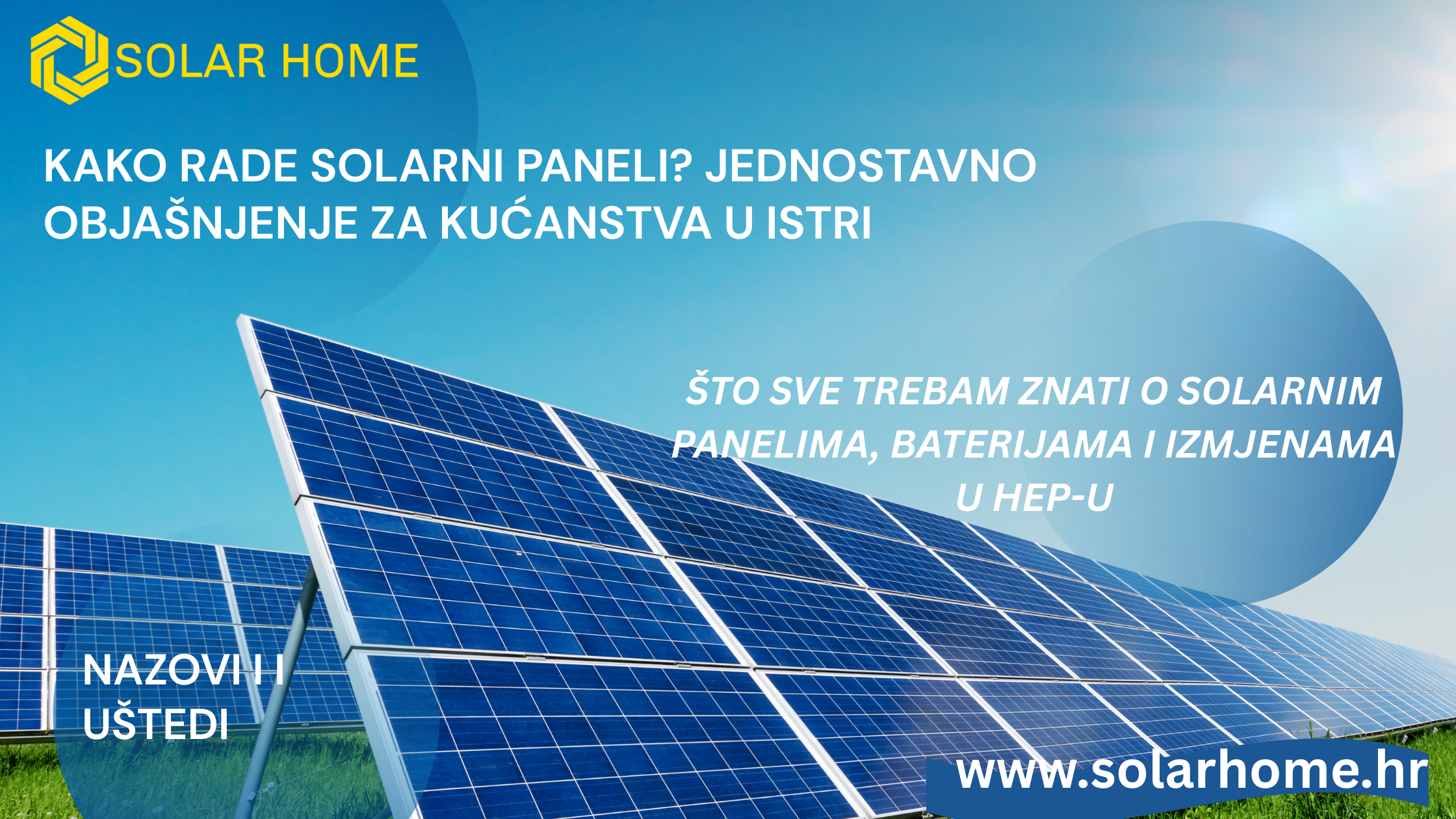 KAKO RADE SOLARNI PANELI U ISTRI