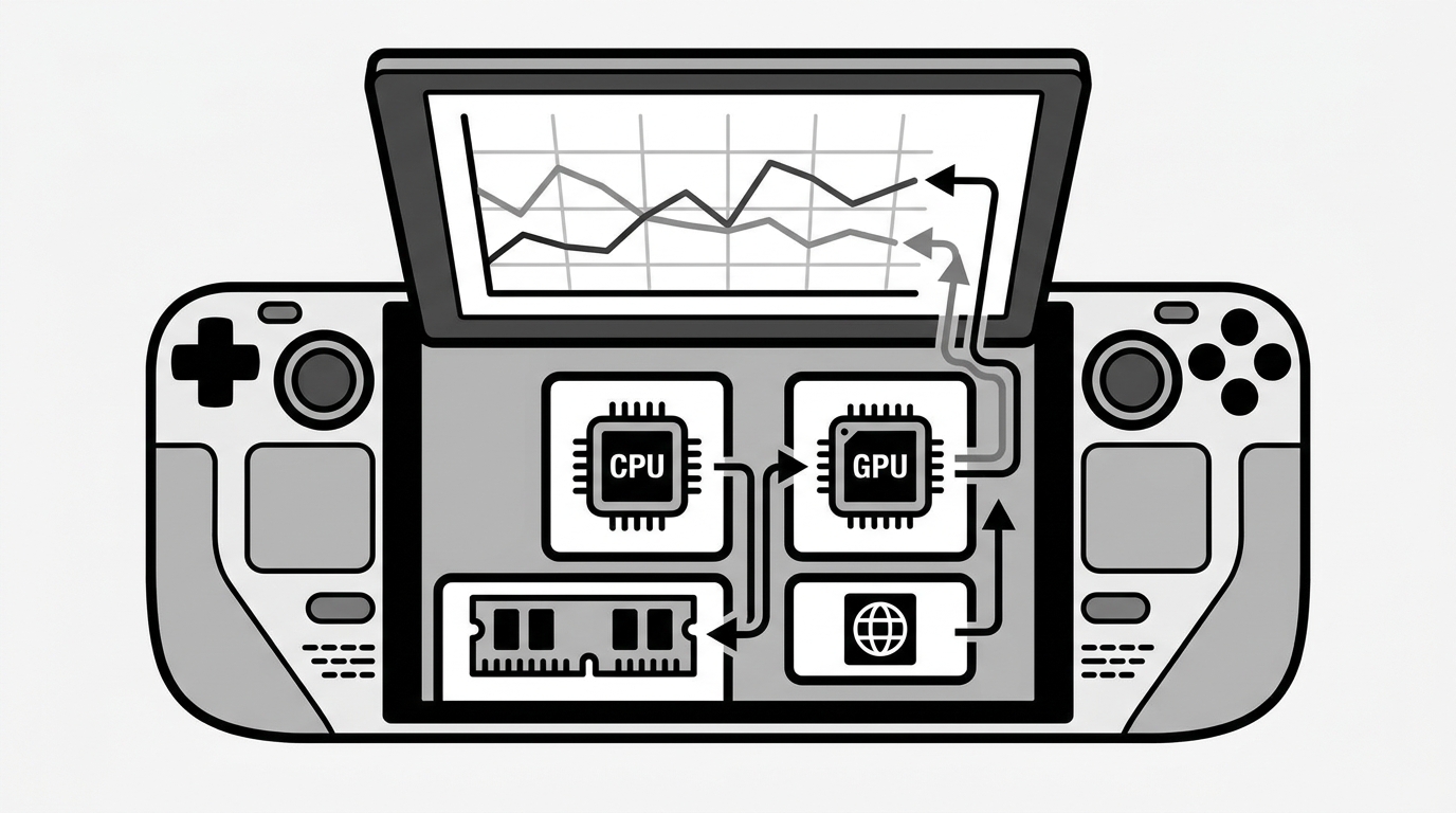 Conceptual diagram of how settings affect performance and latency.
