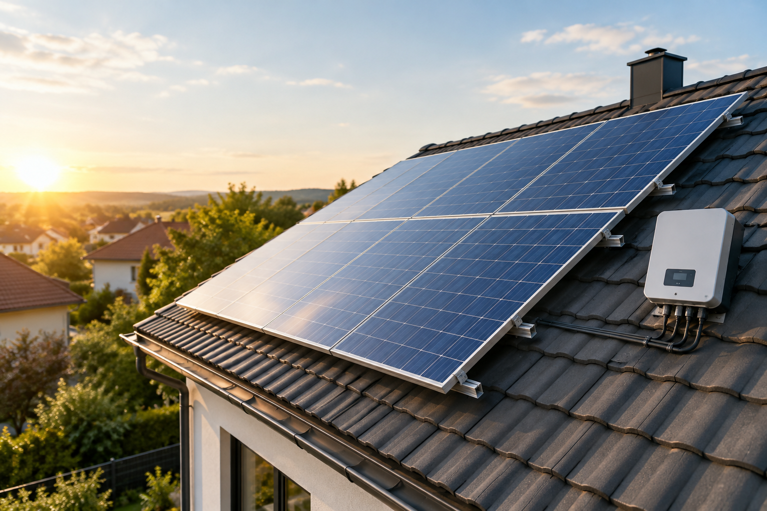Solar PV system on a home rooftop as a baseline for ROI by system size.